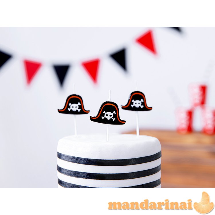 Birtday candles Pirates Party, 2cm (1 pkt / 5 pc.)