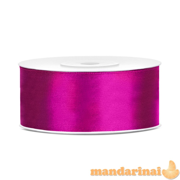 Satin Ribbon, fuchsia, 25mm/25m (1 pc. / 25 lm)