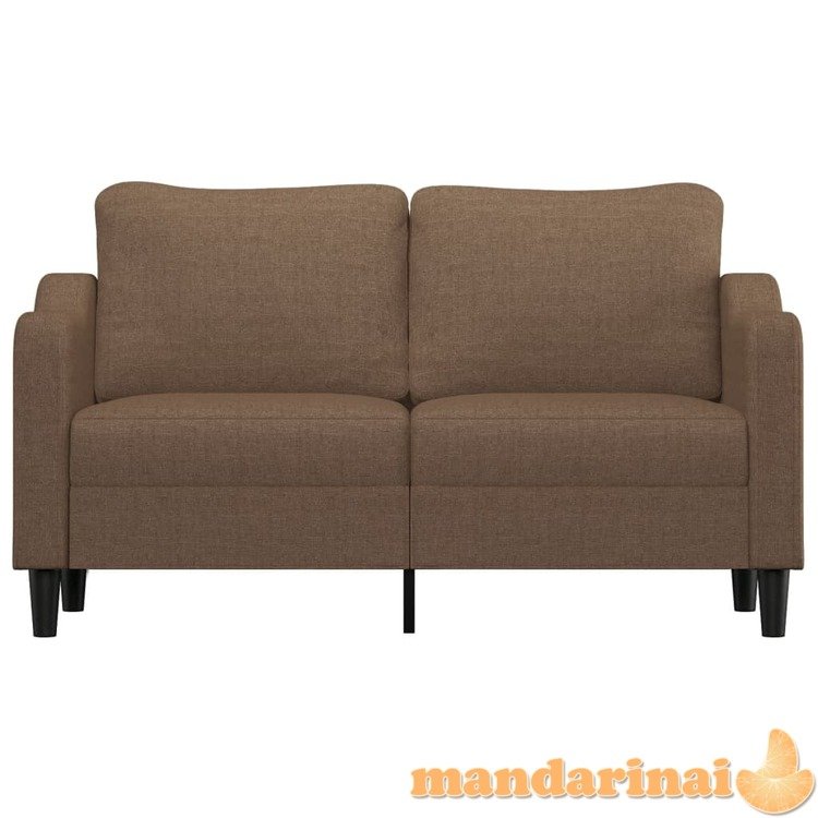 Dvivietė sofa, rudos spalvos, 140cm, audinys