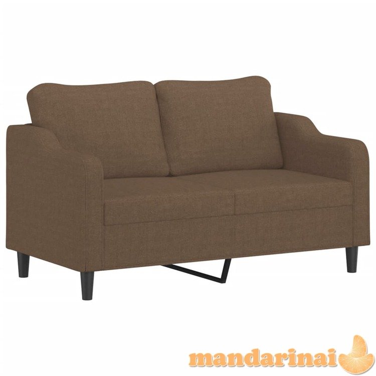 Dvivietė sofa, rudos spalvos, 140cm, audinys