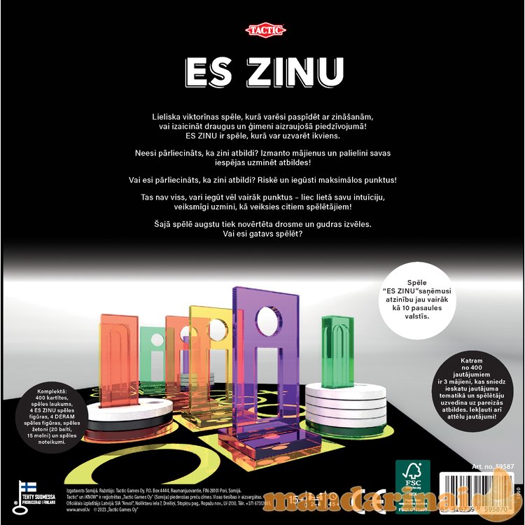 TACTIC Boardgame iKNOW 2.0 (In Latvian lang.)