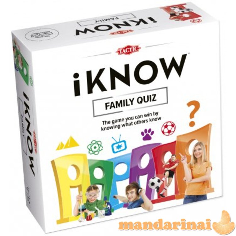 TACTIC Board game  I KNOW  Family Guiz (In Latvian lang.)