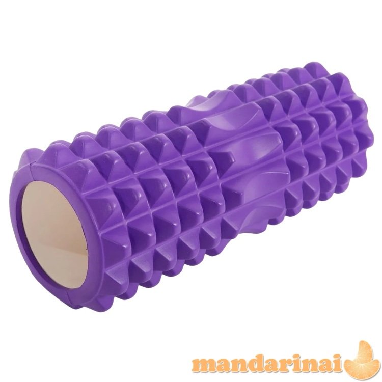 Masažinis jogos volas SANRO KP-233 PVC 14*33cm Violetinis