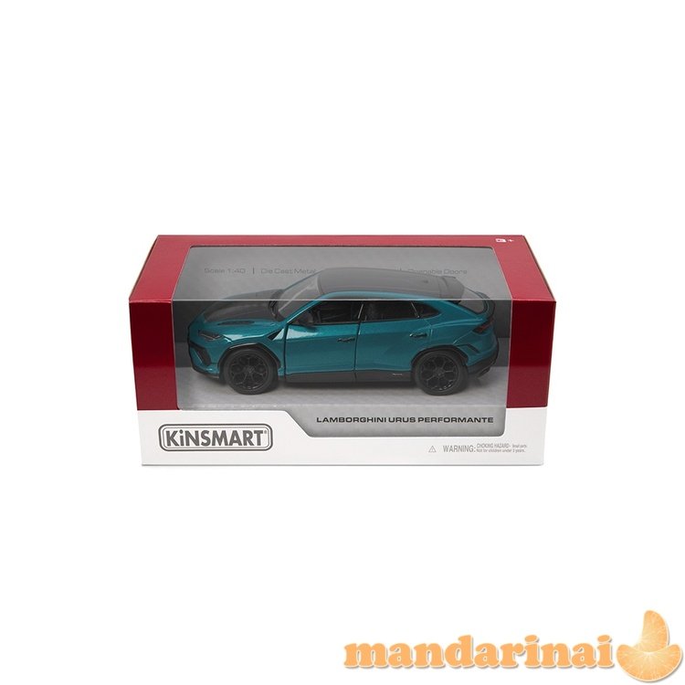 KINSMART Automobilio modelis Lamborghini Urus Performante, scale 1:40