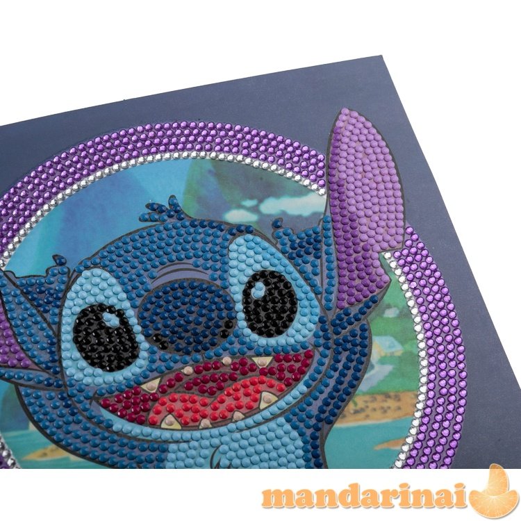 DISNEY STITCH Piešimo deimantais kortelė „Stitch“,  18 x 18 cm