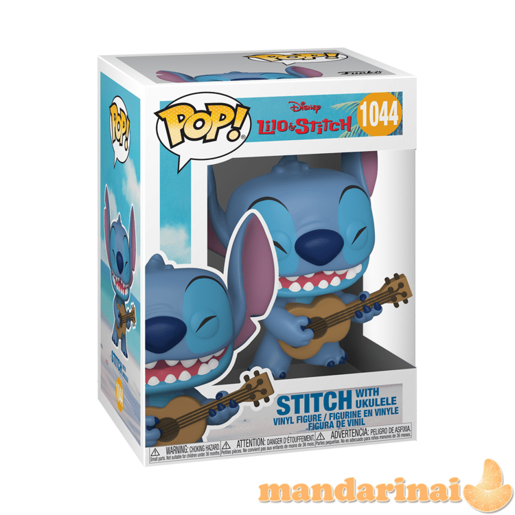 FUNKO POP! Vinilinė figūrėlė LILO & STITCH: Stičas su ukulele, 10 cm