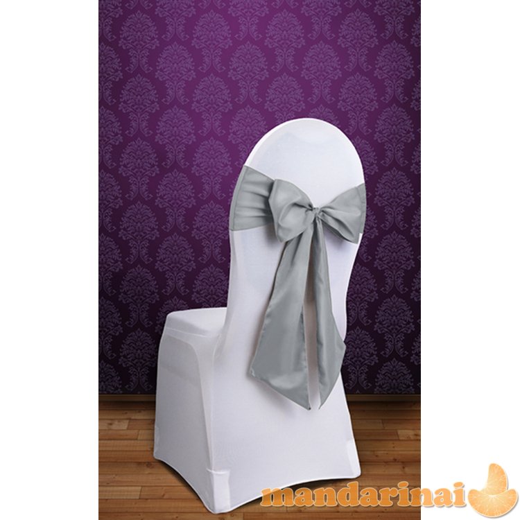 Chair sashes, silver, 0.15 x 2.75 (1 pkt / 10 pc.)