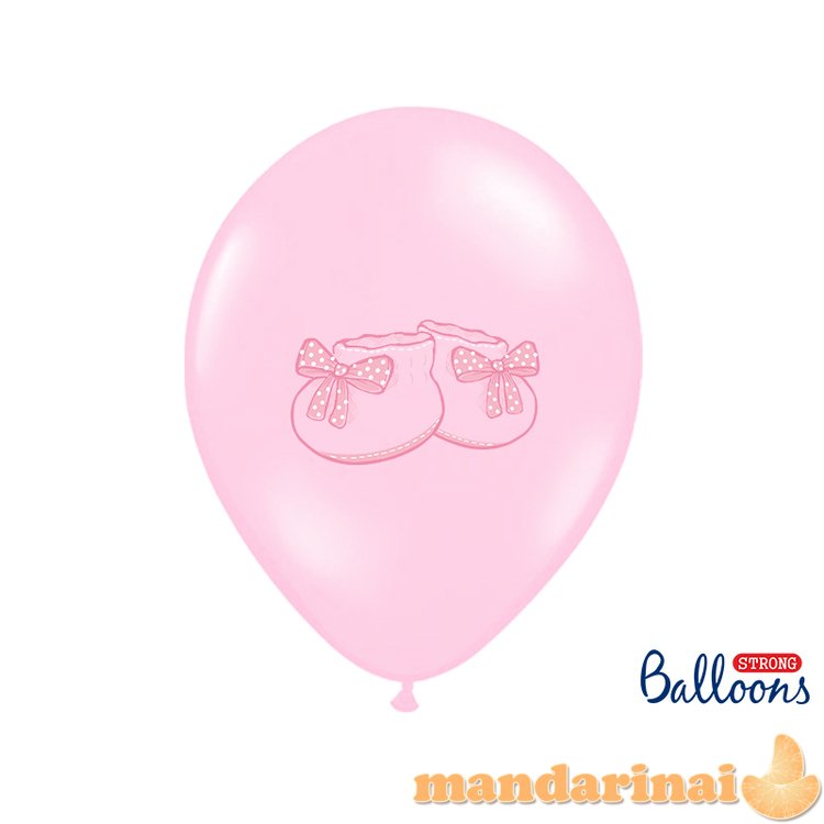 Balloons 30cm, Bootee, Pastel Baby Pink (1 pkt / 50 pc.)