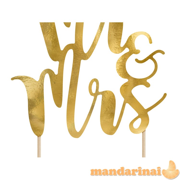 Cake topper Mr&Mrs, 25.5cm