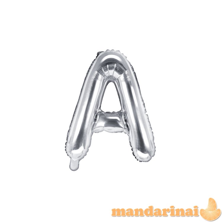 Foil Balloon Letter A , 35cm, silver