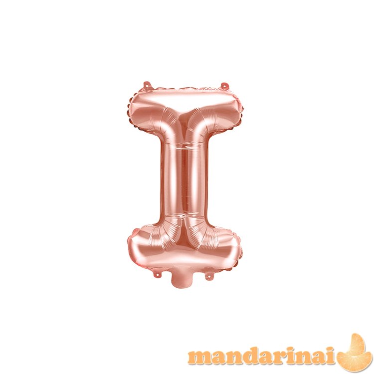 Foil Balloon Letter I , 35cm, rose gold