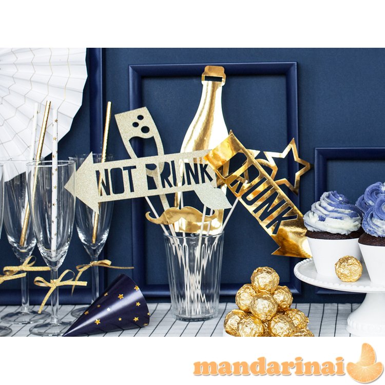 Photo props Let s Celebrate, mix, gold (1 pkt / 8 pc.)