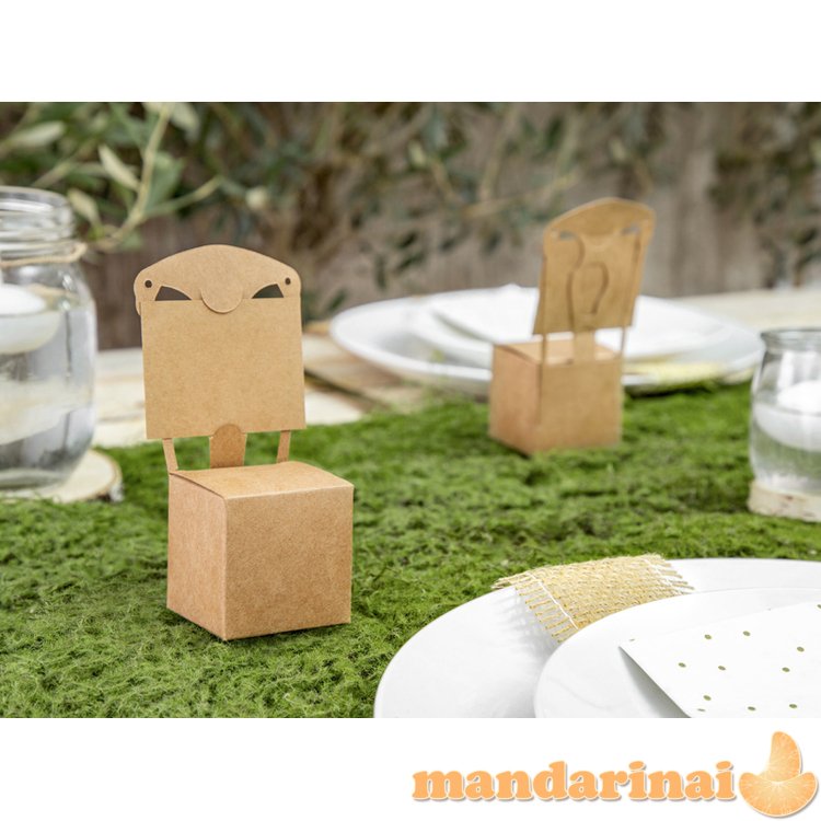 Boxes Chair, kraft, 5x5x5cm (1 pkt / 10 pc.)