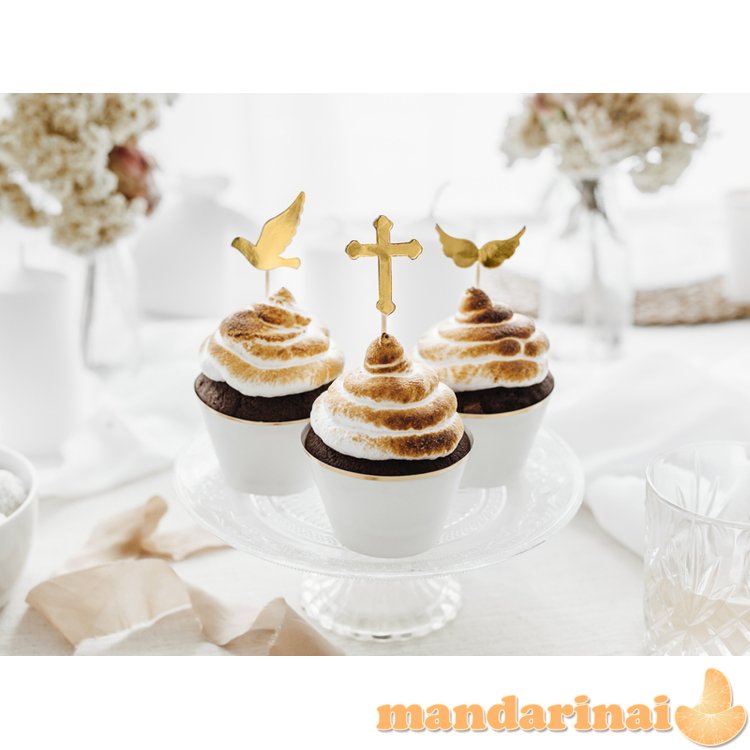 Cupcake toppers First Communion, 8.5-11 cm (1 pkt / 6 pc.)