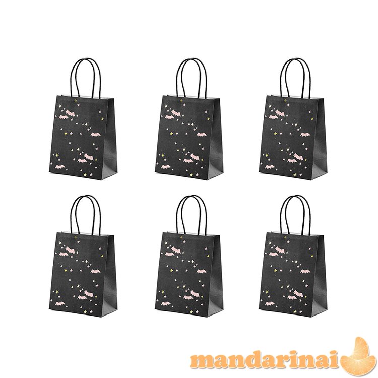 Gift bag Bats, black, 14x18x8cm