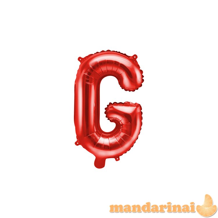 Foil Balloon Letter G , 35cm, red