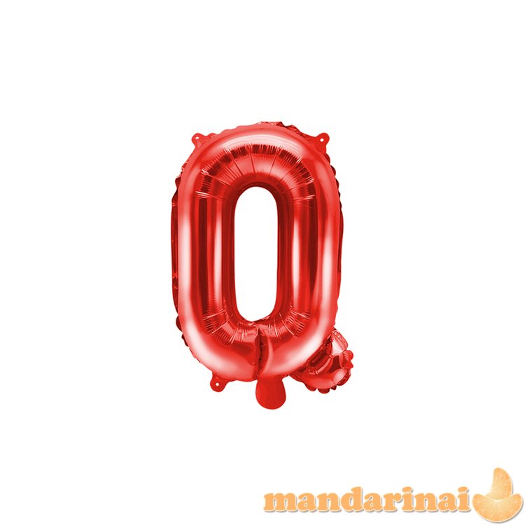 Foil Balloon Letter Q , 35cm, red