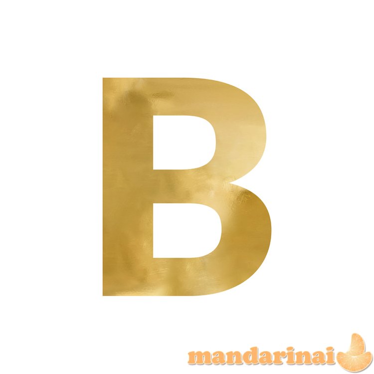 Mirror letter B , gold, 47x60 cm