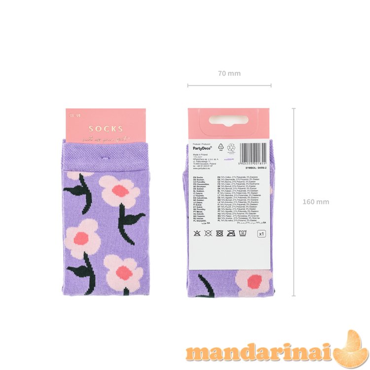 Socks Flowers, mix, 31-34