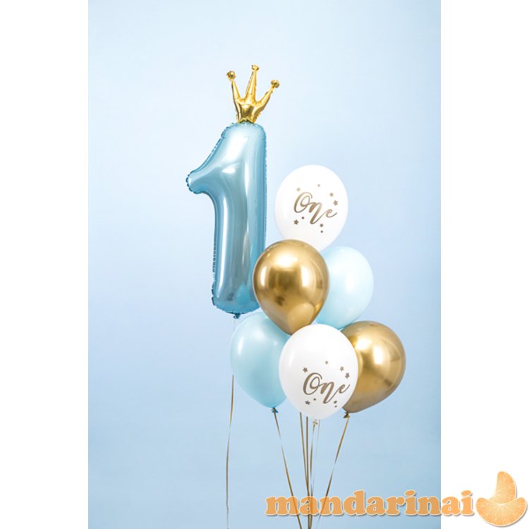 Balloons 30 cm, One, Pastel Pure White (1 pkt / 50 pc.)