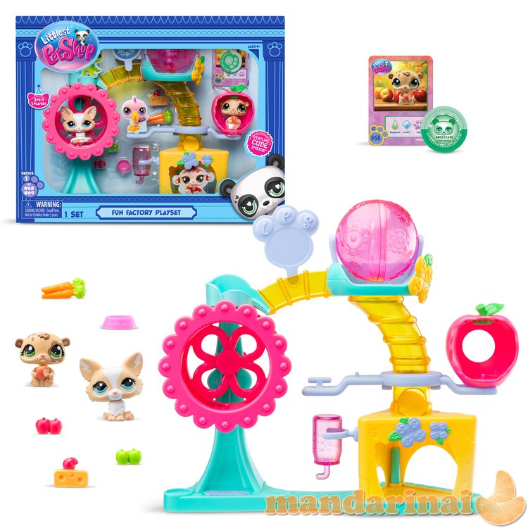 LITTLEST PET SHOP rinkinys Fun Factory Playground