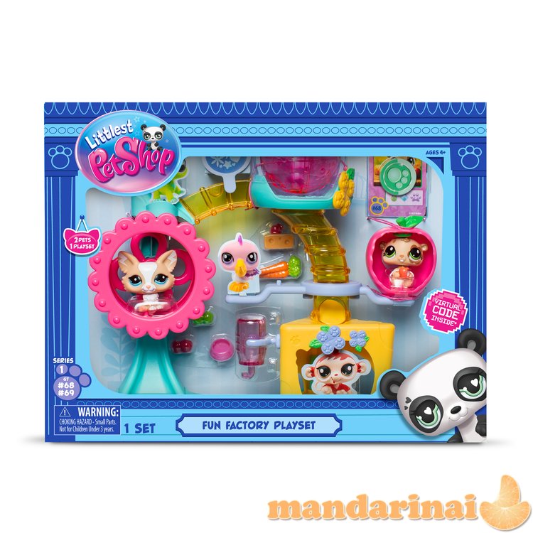 LITTLEST PET SHOP rinkinys Fun Factory Playground