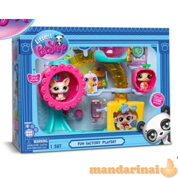 LITTLEST PET SHOP rinkinys Fun Factory Playground