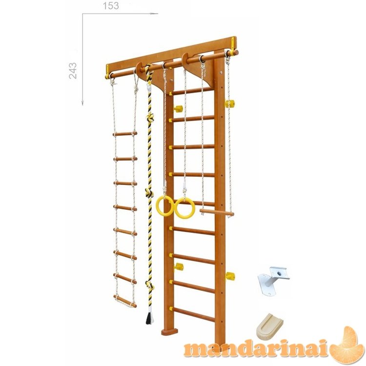 Medinė švediška gimnastikos sienelė SANRO D224 243x153cm