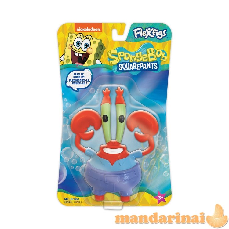 TCG Veiksmo figūrėlė „Flexfigs Spongebob 