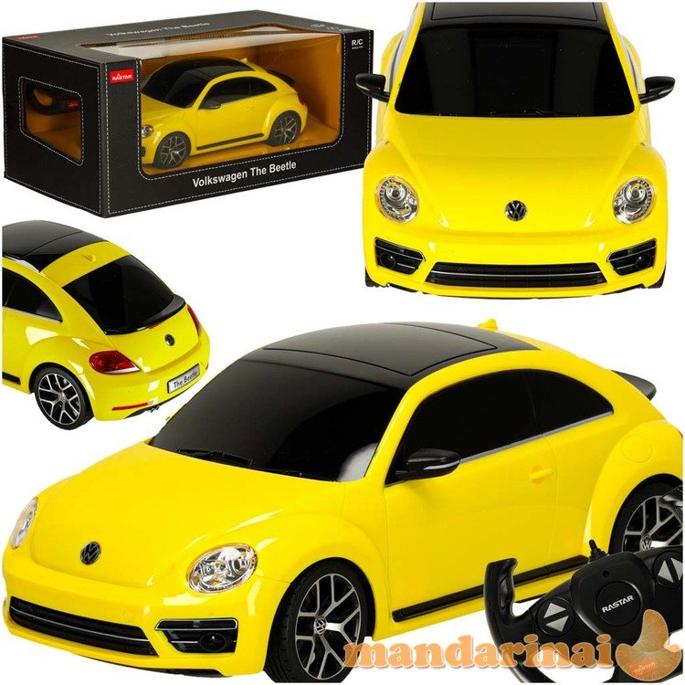 RC automobilis 1:14 Volkswagen Beetle geltona