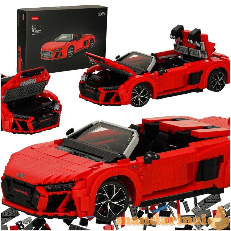 RC automobilis 1:14 AUDI R8 Spyder blokeliai