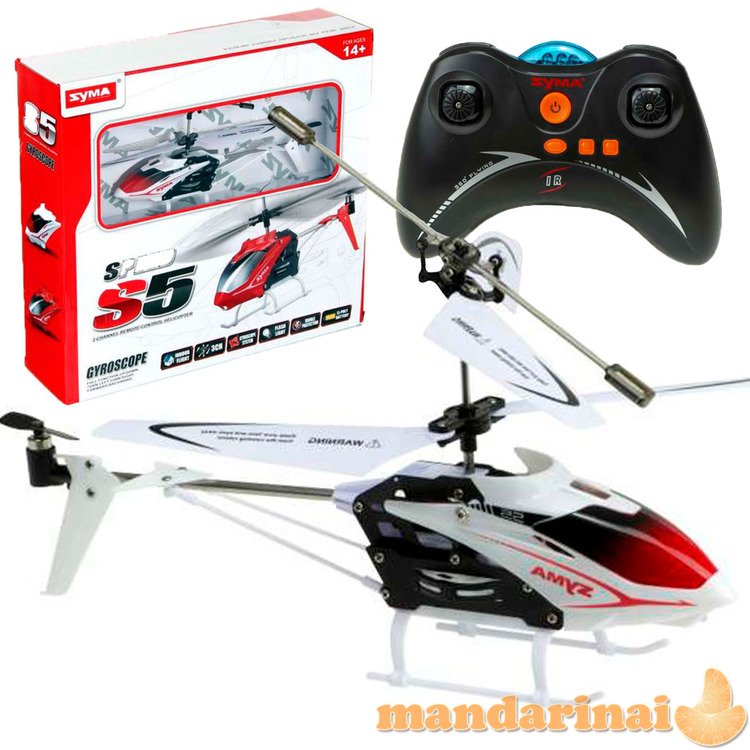 SYMA S5 3CH RC malūnsparnis baltas