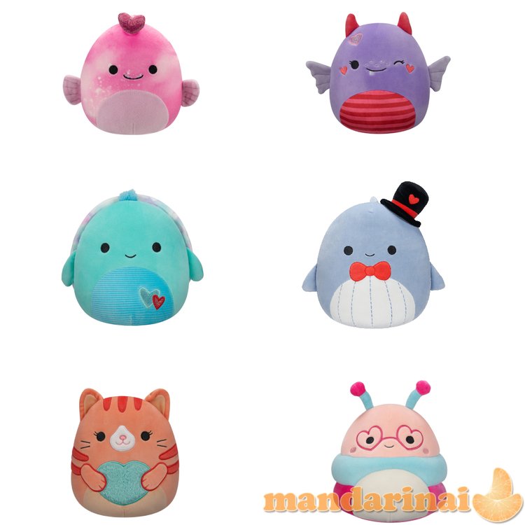 SQUISHMALLOWS Valentino dienos pliušinis žaislas, 12 cm