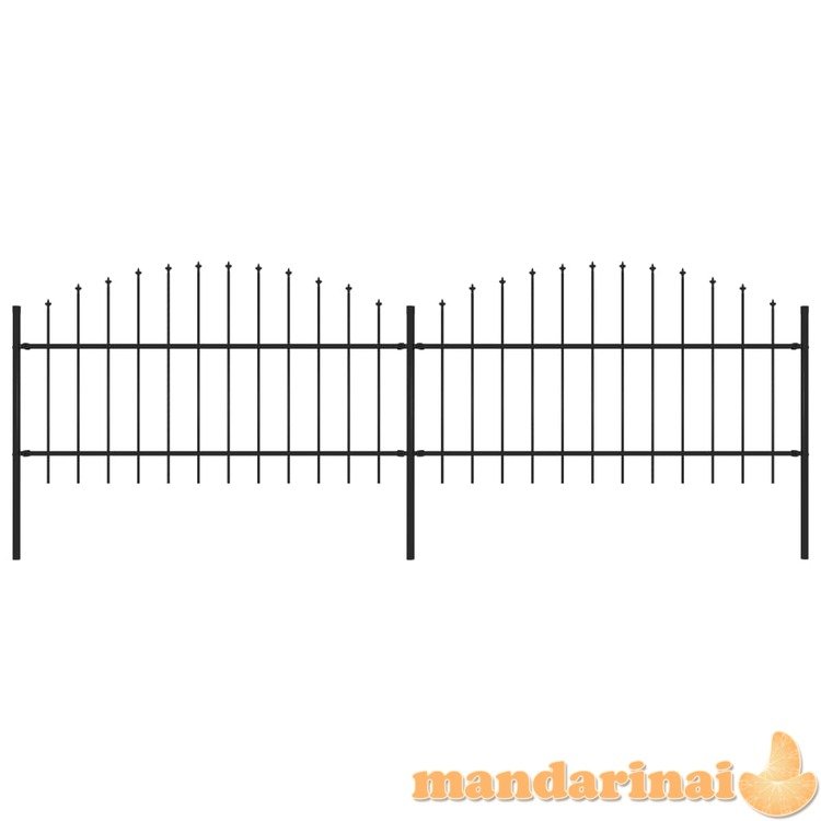 Sodo tvora su iečių viršug., juoda, (1-1,25)x3,4m, plienas