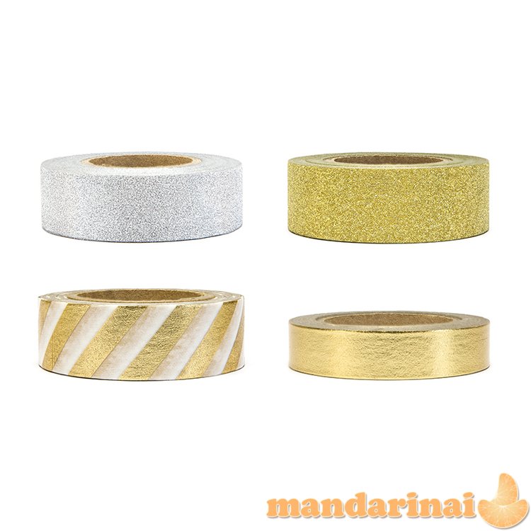 Decorative tape, mix (1 pkt / 4 pc.)