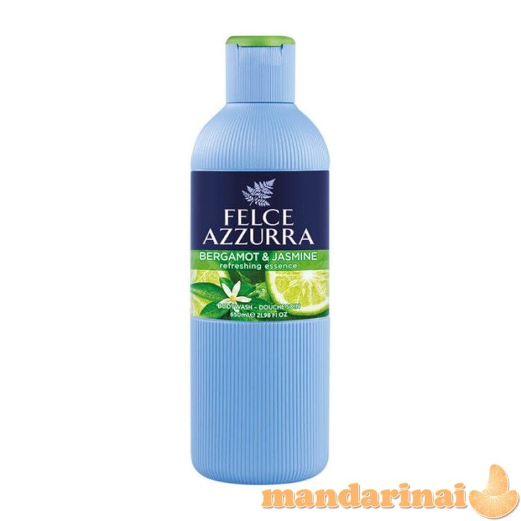 FELCE AZURRA Valymo gelis 650 ml Bergamotė ir Jazminas 