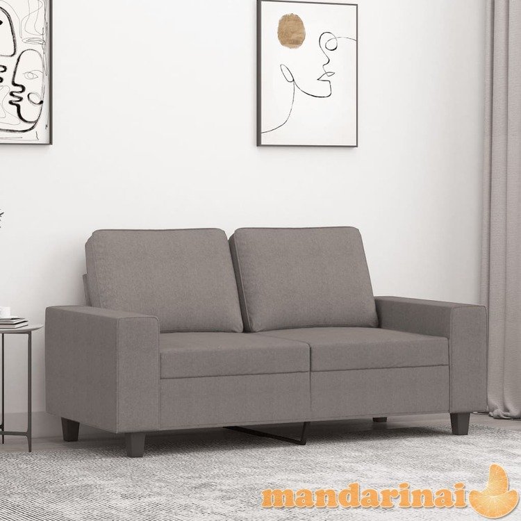 Dvivietė sofa, taupe spalvos, 120cm, audinys