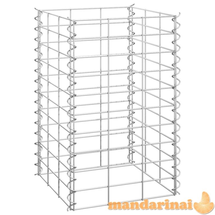 Aukšti gabionų loveliai, 3vnt., 30x30x50cm, geležis