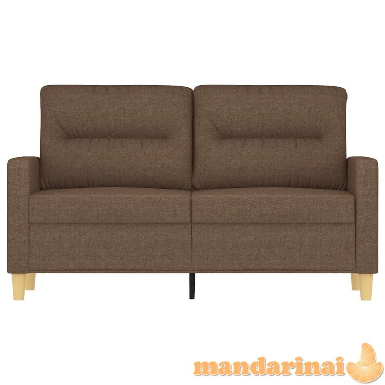 Dvivietė sofa, rudos spalvos, 120cm, audinys