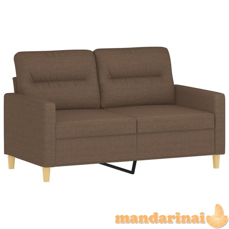 Dvivietė sofa, rudos spalvos, 120cm, audinys