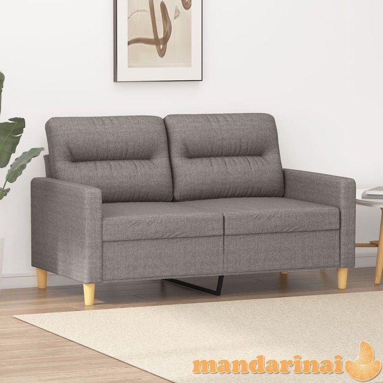 Dvivietė sofa, taupe spalvos, 120cm, audinys