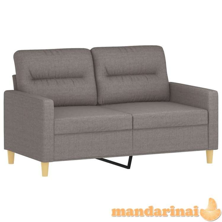 Dvivietė sofa, taupe spalvos, 120cm, audinys