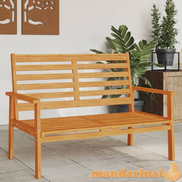 Sodo sofa-suoliukas, 120cm, akacijos medienos masyvas