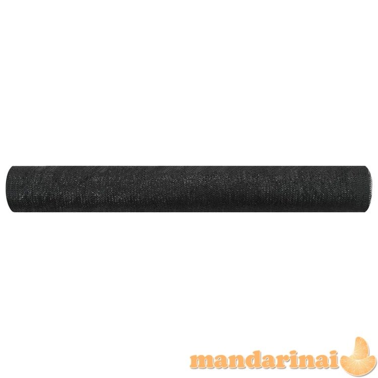 Privatumo suteikiantis tinklelis, juodas, 1,2x25m, hdpe, 75g/m²