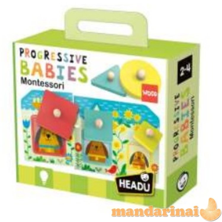 HEADU Montessori Progressive Babies Game