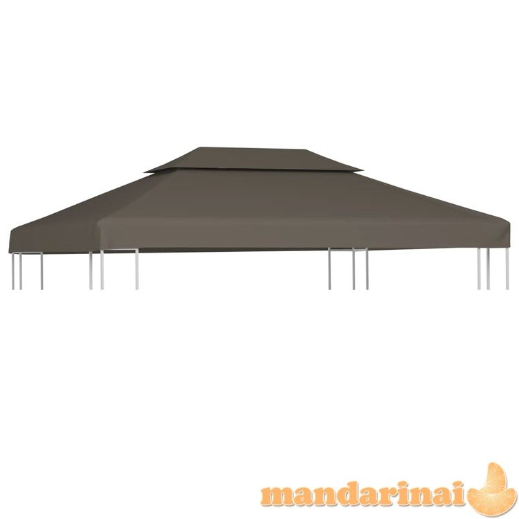 Pavėsinės uždangalas, taupe, 4x3m, 310 g/m²