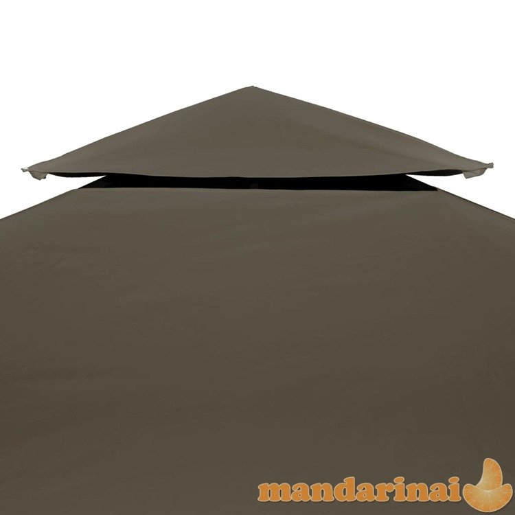 Pavėsinės uždangalas, taupe, 4x3m, 310 g/m²