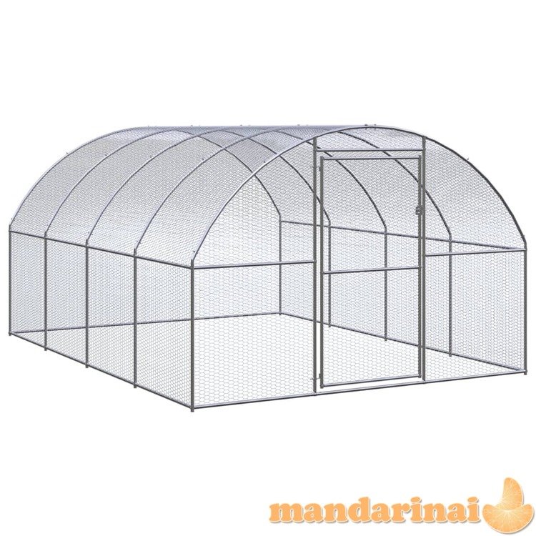 Lauko narvas viščiukams, 3x4x2m, galvanizuotas plienas