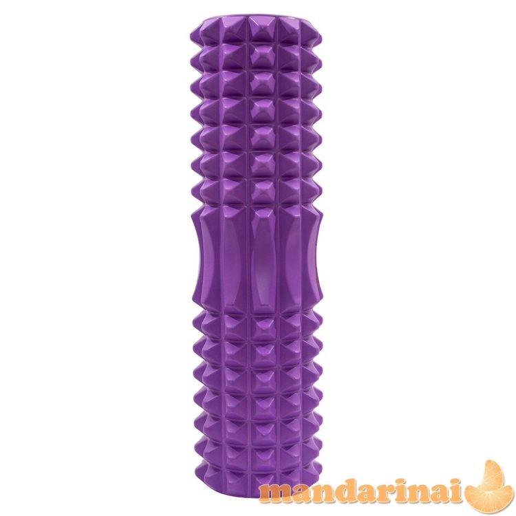 Masažinis jogos volas SANRO KP-245 PVC 14*45cm Violetinis