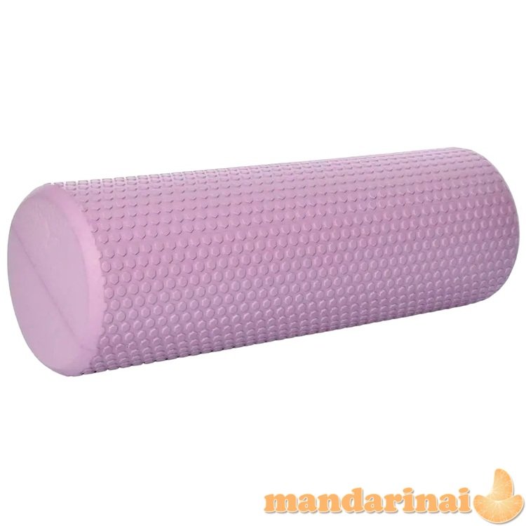 Masažinis jogos volas SANRO Foam roll 45*15cm Rožinis